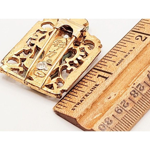 Signed Rare Rice Weiner Asian Figural Fur Clip (A67) - Picture 2 of 4